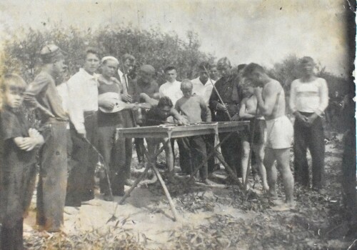 1937г. Мариинский Посад. левый берег Волги. После митинга. День Конституции ЧАССР.