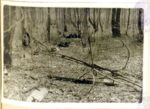 1943г. 8 мая. место падения самолёта У 2 № 4. деревня Кочино Мариинско Посадский район.