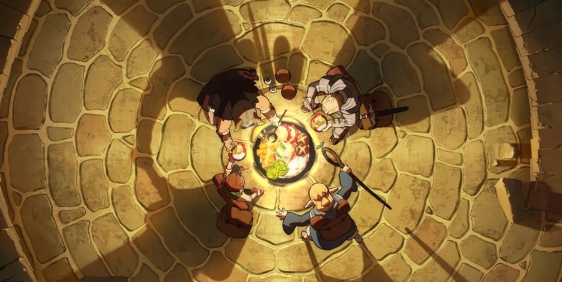 Тизер-трейлер кулинарного аниме "Еда подземелья"