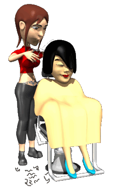 asia hair stylist cutting womans hair hg clr 1 