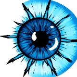 Highly-detailed-illustration-of-a-bold-black-pupil-surrounded-by-a-vibrant-blue-iris-with-sharp-angular-patterns