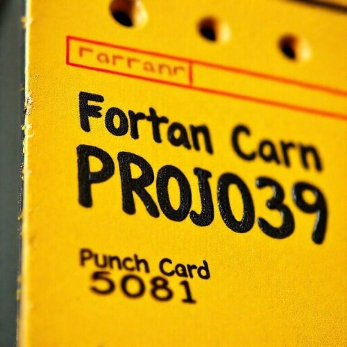 A-close-up-comical-portrayal-of-a-vintage-punched-card-prominently-featuring-the-labels-Fortran-Card-PROJ039-and-Punch-Card-5081.-The-focus-is-entirely-on-this-quirky-card-showcasing-its-distinctive-h.jpg