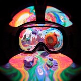 A-new-media-artists-virtual-reality-experience-is-depicted-through-a-VR-headset-view-showcasing-a-surreal-digital-realm-that-challenges-traditional-boundaries-of-perception.-Vivid-colors-and-abstract-