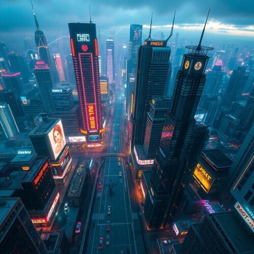 Capture-a-breathtaking-birds-eye-view-of-a-bustling-cyberpunk-metropolis-at-dusk.-Skyscrapers-adorned-with-vibrant-neon-lights-reflect-on-rain-soaked-streets-forming-a-dazzling-city-symphony.jpg