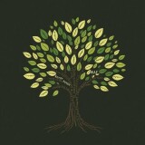 Nature-inspired-illustration-of-tree-with-text-decomposition-leaves-512x512