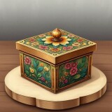 2D-illustration-Ultra-detailed-KRASIVO-decorated-wooden-box-SIMMETRICNO-designed-lid-harmonious-arrangement-terms-abstract-concepts-high-resolution-texture