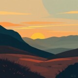 Abstract-Illustration-of-a-serene-landscape-with-a-vibrant-sunset-excluding-any-signs-of-uncertainty-or-ambiguity.-The-scene-depicts-a-peaceful-moment-with-warm-hues-and-a-sense-of-tranquility-1