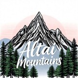 Hand-drawn-logo-of-a-travel-company-organizing-tours-to-the-_Altai-Mountains_