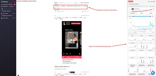 Анализ ТикТок-канала конкурента с помощью платформы Popsters