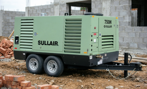 Дизельный компрессор в строительстве