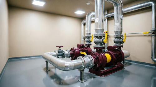 Отопительная система с центробежными насосами