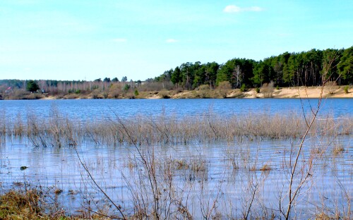 разлив на озере