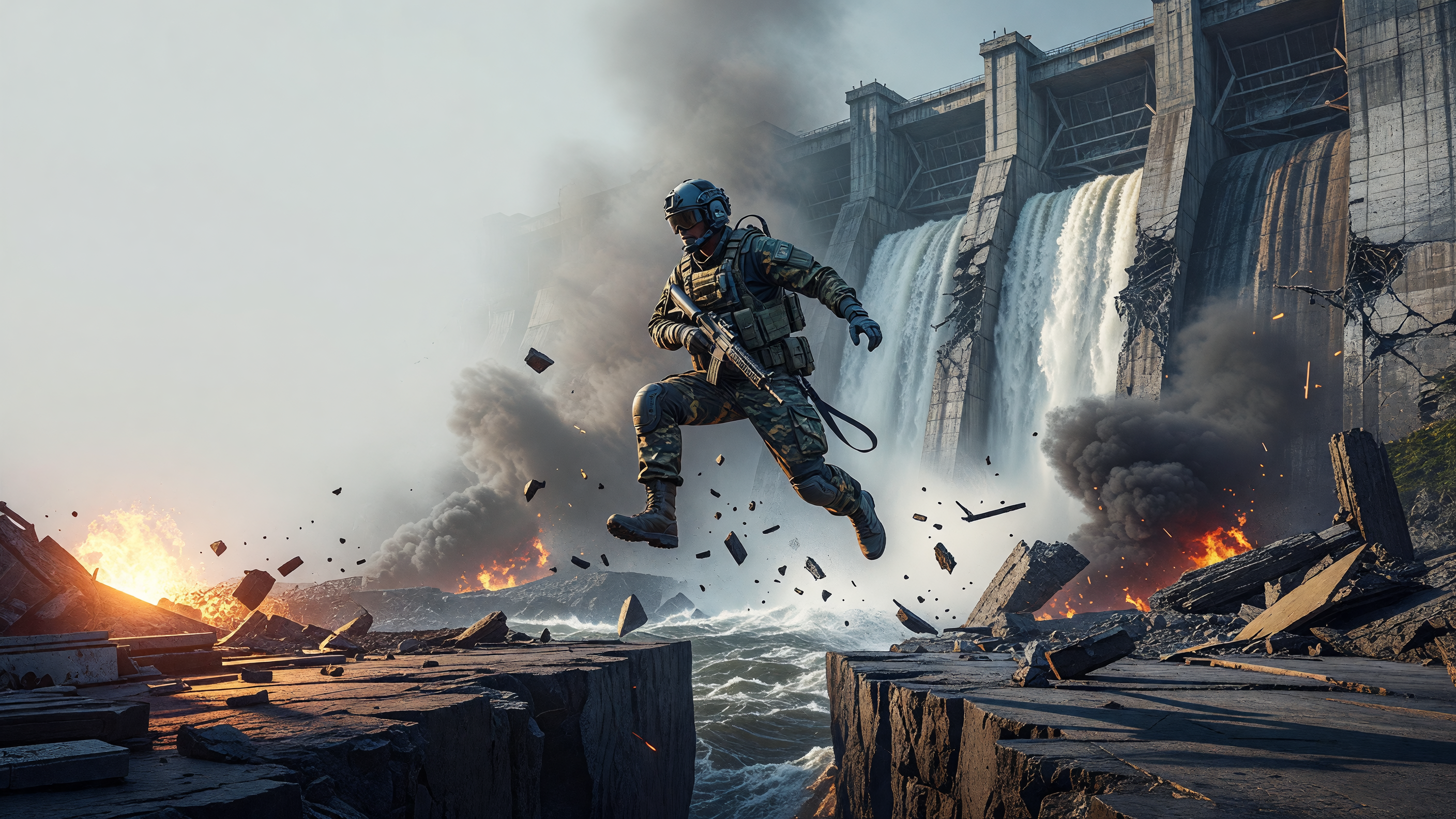 Как перепрыгнуть плотину в Battlefield 4